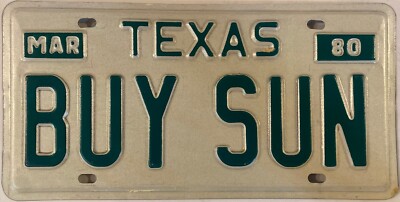 Vanity BUY SUN MICROSYSTEMS license plate Java Solaris OS Computer Server Oracle