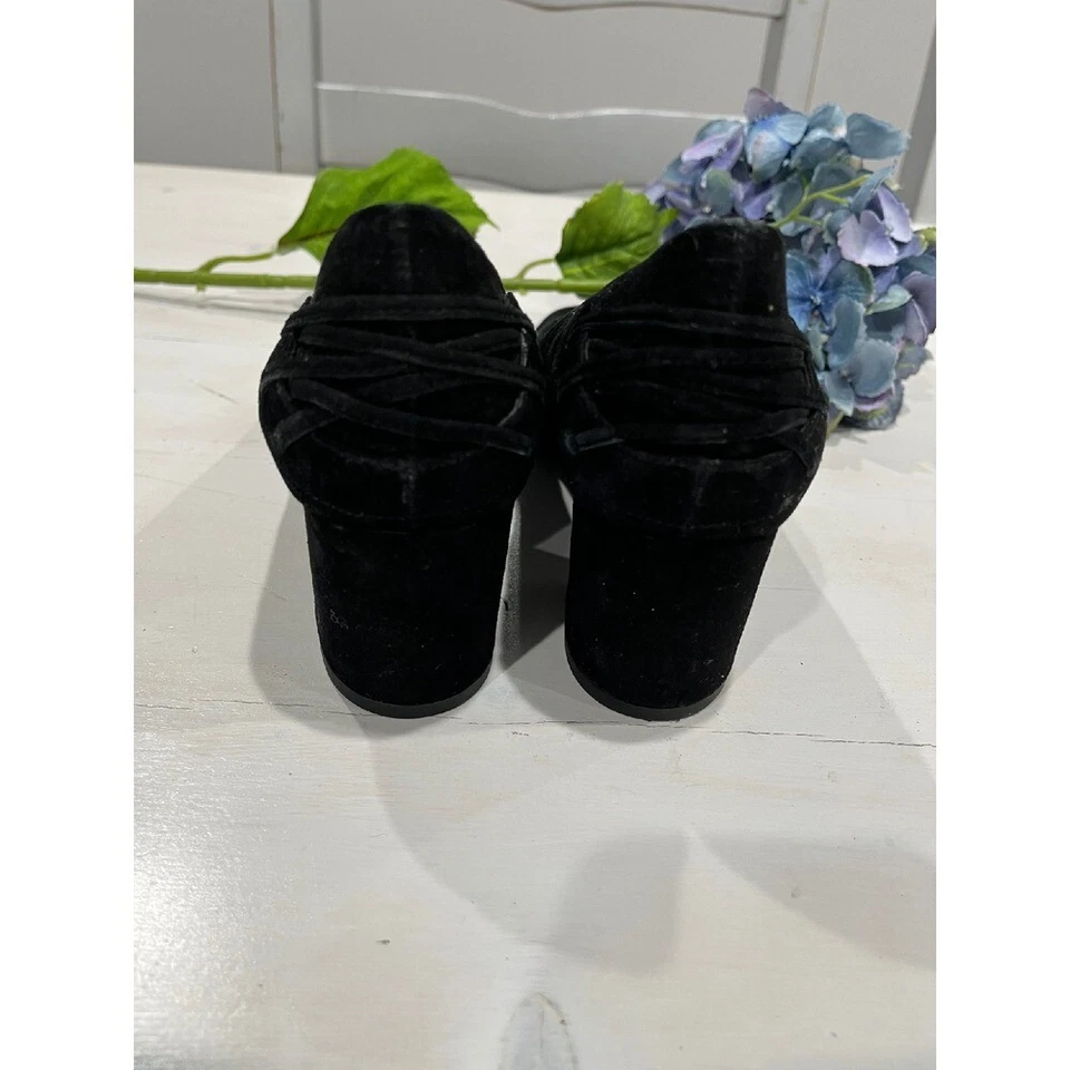 Zapatos de salón cómodos sin cordones de gamuza Elie Tahari negros 38,5 Foto 2 de 4