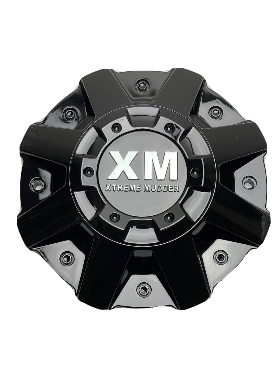 Xtreme Mudder Gloss Black Wheel Center Cap C-864-1-XG C-5240-1-SG