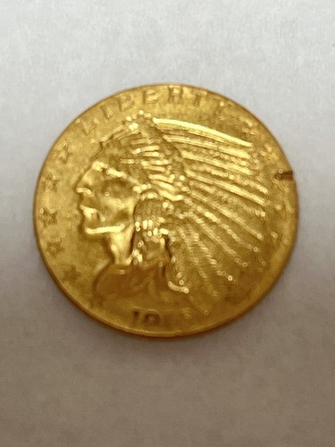 Goldmünze Indian Head Quarter Eagle 1915 2,5 $ 2,50 - Bild 5 von 6
