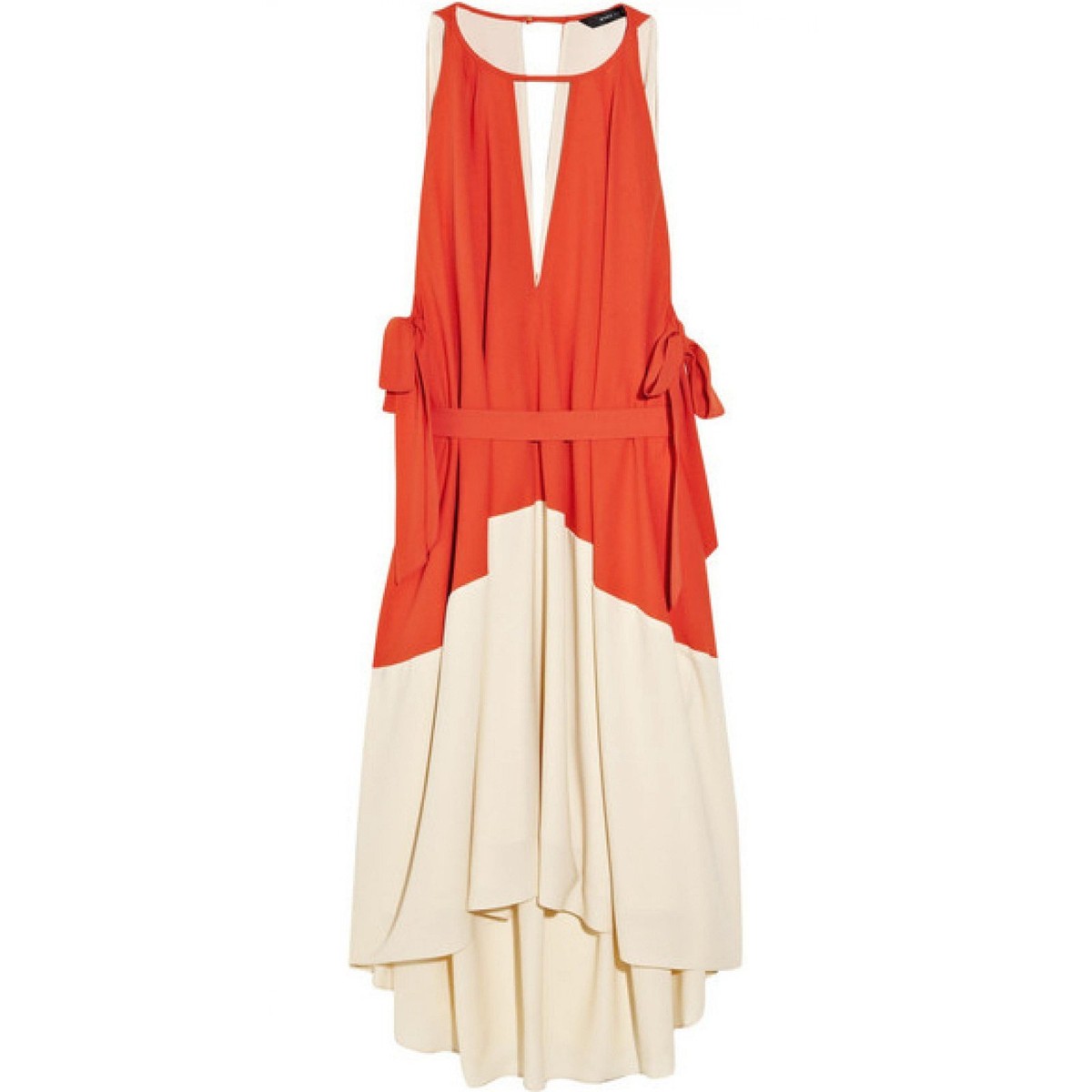 orange marc jacobs dress  STENCIL CUT OUT DRESS  COME TEES  S/S 2023 the stencil cut out dress  is an orange and blue mini tank dress with cut outs at the chest and  midriff