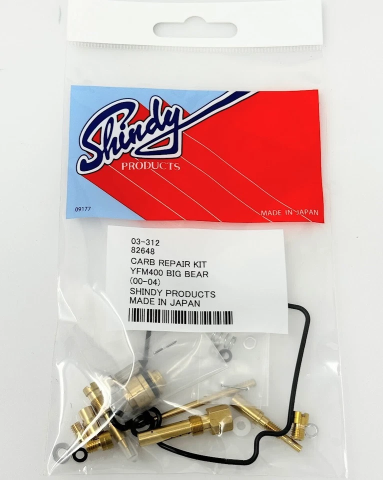 Kit de reparación de carburador Shindy Yamaha YFM400M Big Bear 2000-2004 - Hecho en Japón Foto 2 de 2