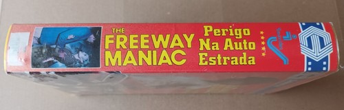The Freeway Maniac VHS 1988 PAL PORTUGAL Ex-Rental X-RARE unique sleeve slasher - Picture 2 of 4