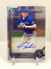 2022 Bowman Chrome 1st Tyler Locklear Base Auto Mariners ROOKIE RC Autograph C6