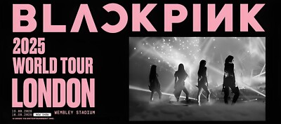 Black Pink London 2025 A3 A4 Print Poster Unframed