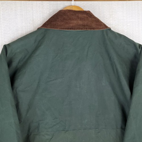 SMITH & WESSON Size Medium Mens Oilskin Waxed Field Jacket Forest Green Coat - Picture 9 of 23