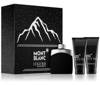 MONT BLANC LEGEND 3PC GIFT SET 3.3OZ EAU DE TOILETTE SPRAY | eBay