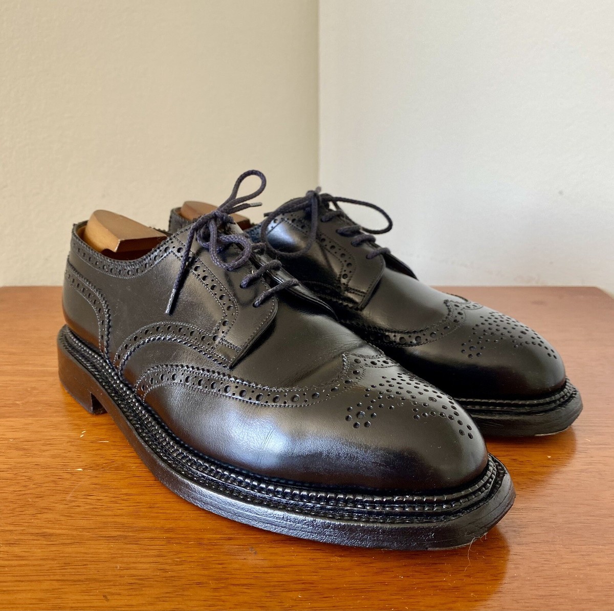 J.M. Weston Triple Sole Derby. 8D. Black Box Calf Wingtip J.M. Weston Triple Sole Derby. 8D. Black Box Calf Wingtip
