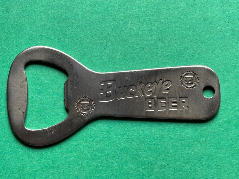 RARE VINTAGE BUCKEYE BEER CONE TOP CAN BOTTLE CAP OPENER TOLEDO OHIO