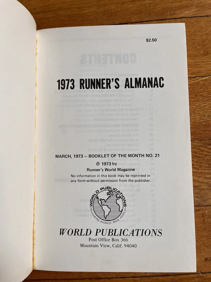 1973 Runner’s Almanac Runner's World Booklet of the Month #21 1973 John Akii-Bua - Image 3 of 4