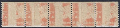 1743 Var. EFO Reverse &#034;Ink Transfer&#034; Strip of 5 &#034;A Rate&#034; Mint NH &#034;READ&#034;