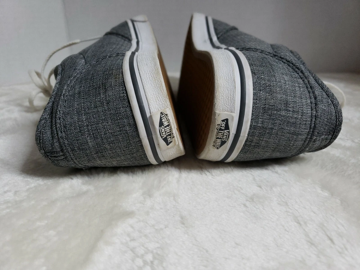 Gray lace store up vans