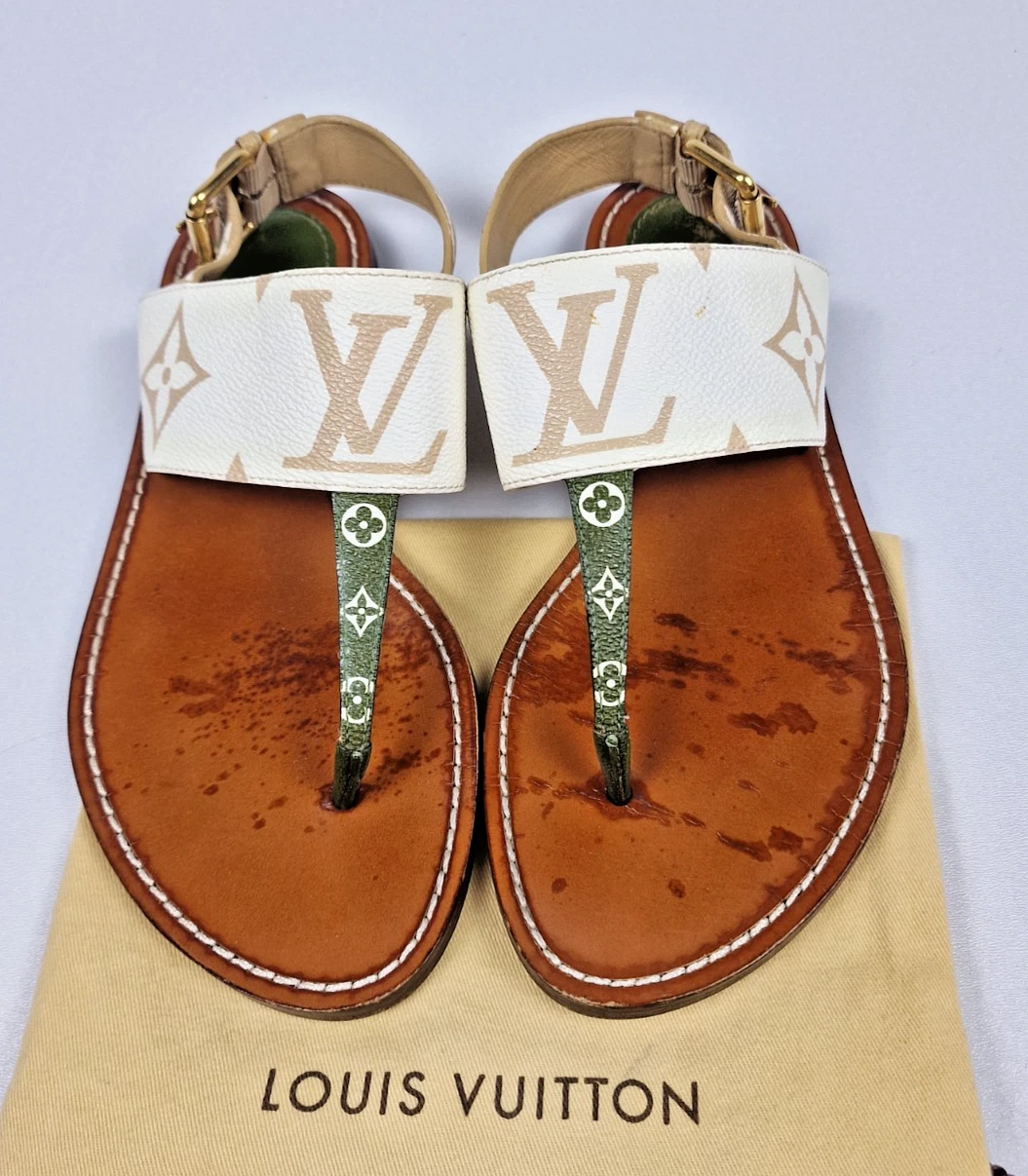 Louis Vuitton Leather Sandals Women EU 37