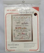 BUCILLA Creative Needlecraft Cross Stitch Sampler : TRANSPORTATION 1733 NEW