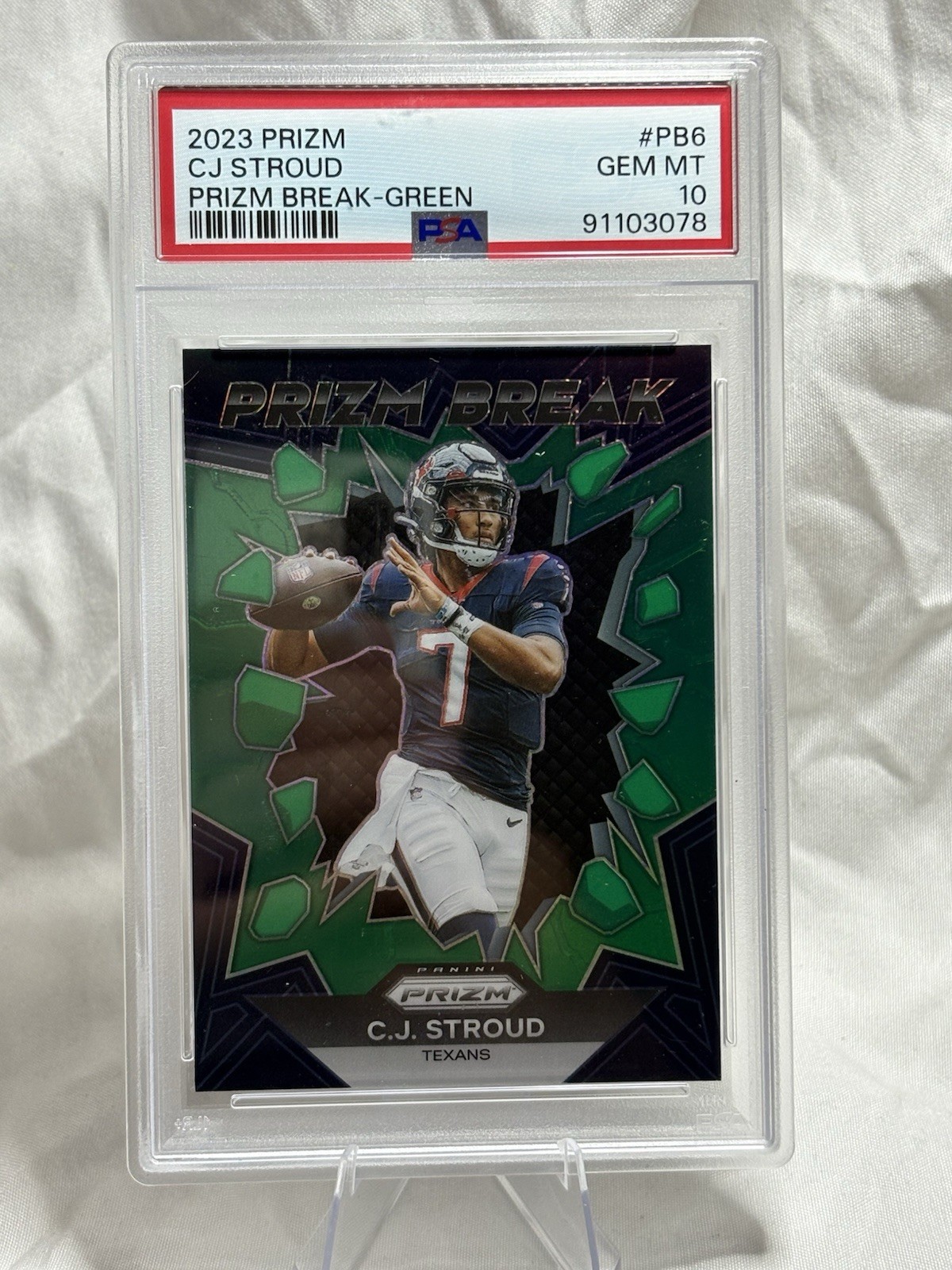 CJ Stroud Panini Prizm Break #PB6 Green