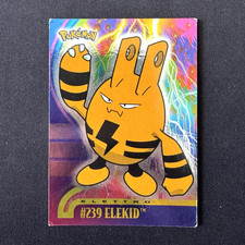 POKEMON TOPPS ELEKID 239 HOLO FOIL TRADING CARD ITALIANA VINTAGE DA COLLEZIONE