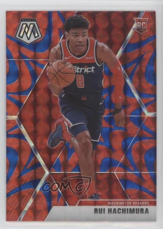 2019-20 Panini Mosaic Rookies Reactive Blue Prizm Rui Hachimura #231 0o6v