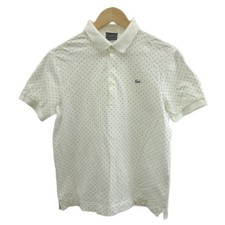 Camisa polo Lacoste con estampado de puntos blancos manga corta logotipo para hombre
