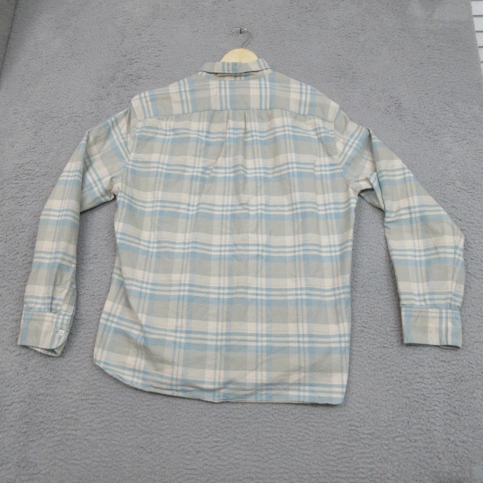 J.Crew Shirt Mens Extra Large Blue Plaid Flex Oxford Slim Button Down Pocket - Image 2 of 4