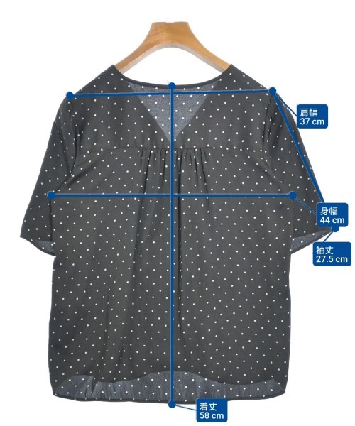 FRAMeWORK Blouses BlackxBeige(Dot Pattern) S 2200… - image 6