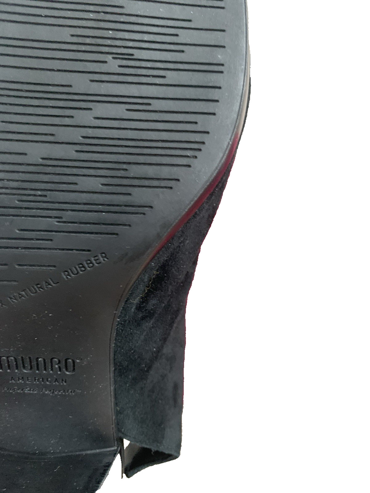 MUNRO “Nakita” Black Nubuck Open Toe Open Heel Slingback  Shoe - 9M - New In Box