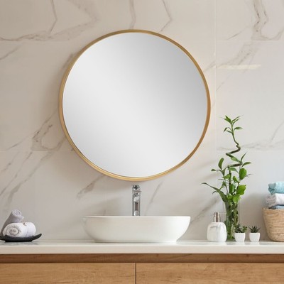 Wandspiegel Modugno 60cm Gold [en.casa]