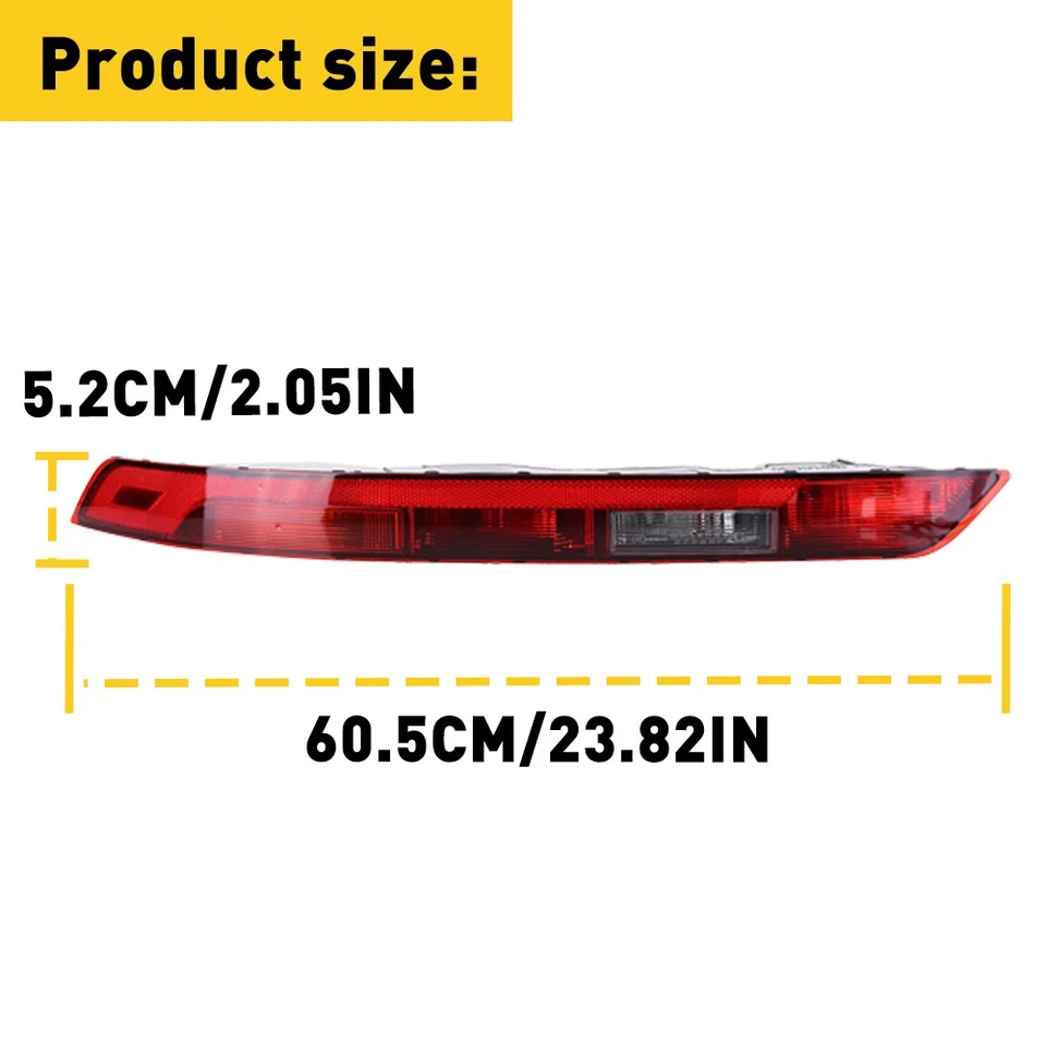 Faro trasero reflector parachoques trasero inferior izquierdo AUXITO para Audi Q5 2018-2021 Foto 3 de 4