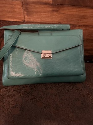 Melie Blanco  Los Angeles Patent  Leather  Gold Hardware Convertible Hand Bag
