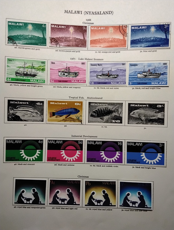 Malawi - 1966 Stamp Sets. MH/USED.      FREE SHIPPING,