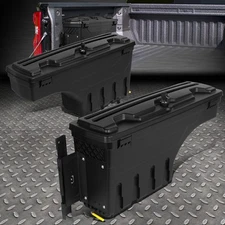 FOR 17-20 FORD F250 F350 SUPER DUTY TRUCK L+R WHEEL WELL STORAGE TOOL BOX W/LOCK
