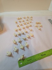 40 White Dove Christmas Ornaments 2"