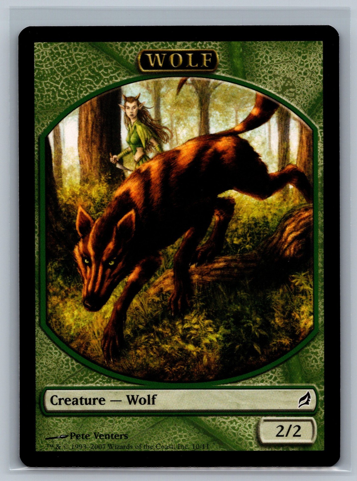 Magic The Gathering Lorwyn 4x Wolf Token #10/11 MTG TCG CCG