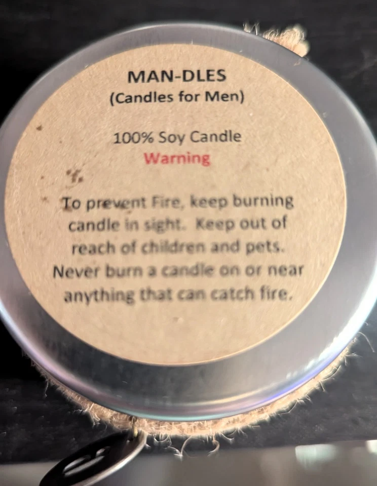 ⛳️ Vela de soja bourbon agujero 19 “¡Fore the Love of Flame!” – Lata de 5 oz – Regalo de golf Foto 3 de 4