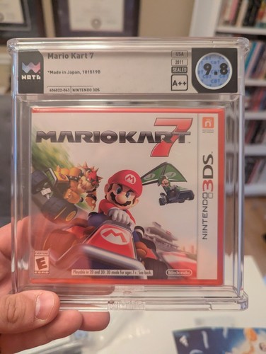 Sealed Mario Kart 7 WATA 9.8 A++ Nintendo 3DS Graded Video Game