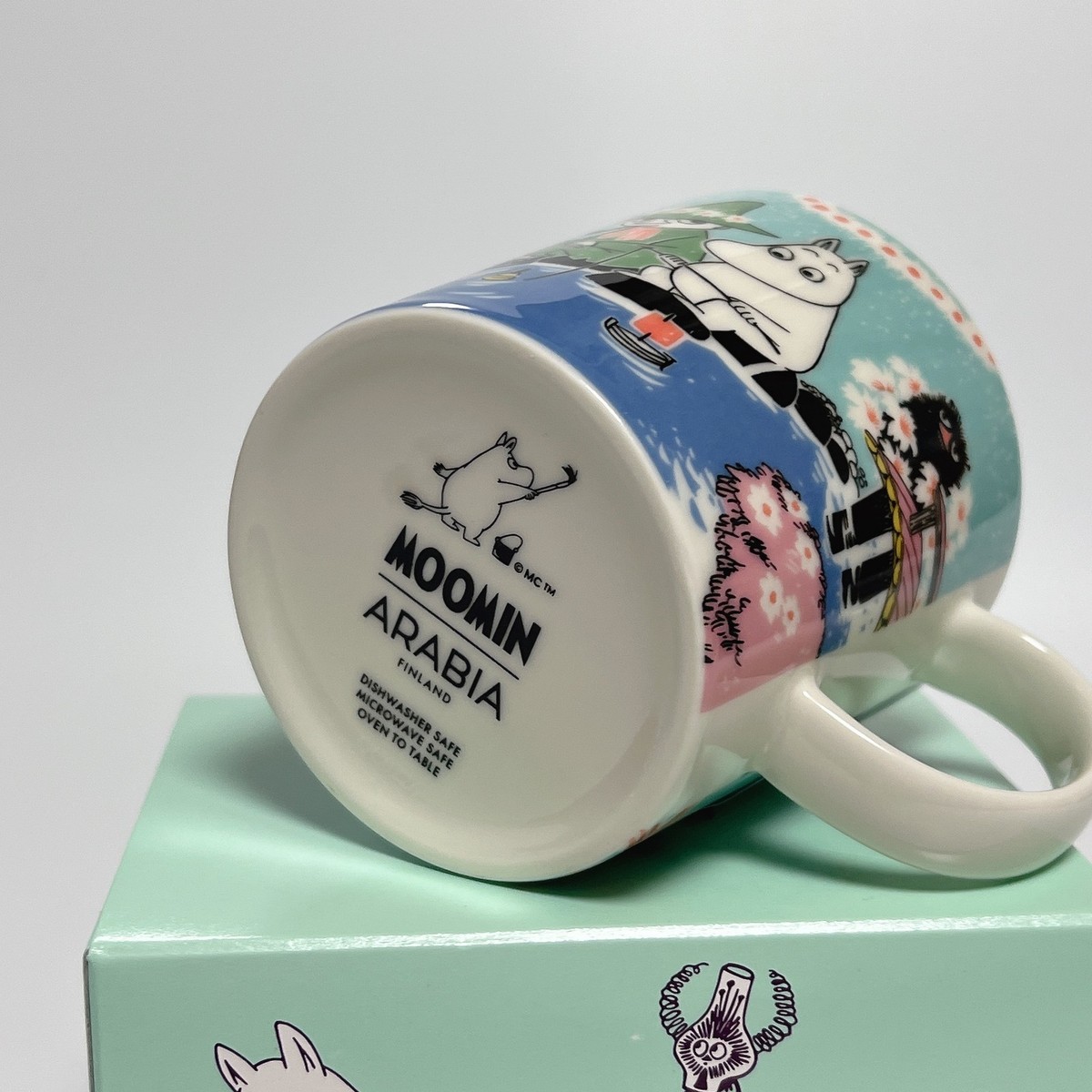 Set of 5 ARABIA Moomin Mug 2026 SIMPLE JOY Blue Japan Limited