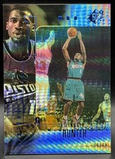 1999-00 UD SPx Radiance Lindsey Hunter 32/100 NM #22 Pistons Rubies Design RARE