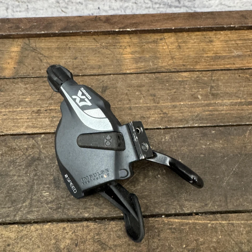 SRAM X7 Trigger Shifter Left 2-Speed Front Impulse Technology MTB Missing Clamp - Image 2 of 4