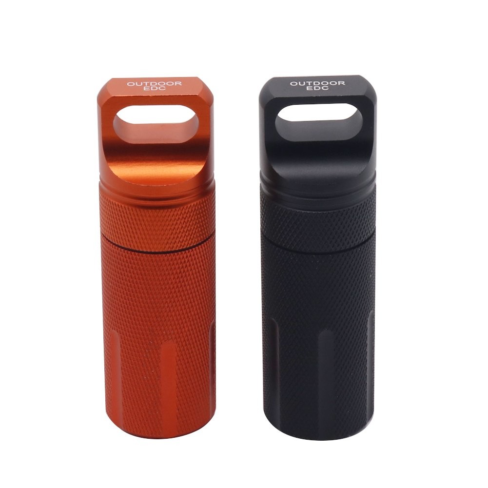 HRX Waterproof Aluminum Survival Capsule 2PCS EDC Outdoor