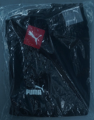 PUMA ESS LOGO SWEATPANTS BLACK SIZE MEDIUM NEW SEALED WITH TAGS