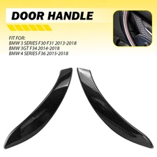 2PCS Interior Door Pull Handle Cover Trim For BMW 3 Series F30 F35 2013-2018