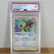 Pokémon Rayquaza Amazing Rare 138/185 Swsh04: Vivid Voltage Holo PSA 9