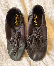 Capezio E531 Women's Black Lace-Up Split Sole Jazz Dance Shoes Size 6