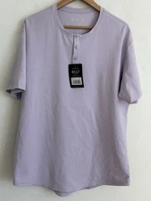 Bylt Shirt Men’s Extra Large Purple Short sleeve Pull Over Premium Basics Lux