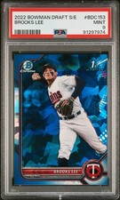 2022 BOWMAN DRAFT CHROME SAPPHIRE ED #BDC153 BROOKS LEE PSA 9