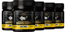 FREZZOR NEW ZEALAND MULTIFLORAL MANUKA HONEY Cold & Flu Symptom Relief 5 Jars