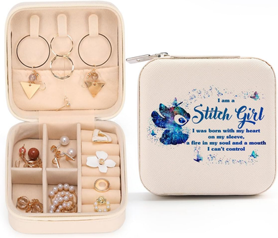 #ad Cartoon Fans Gifts Travel Jewelry Case Box Organizer Cartoon Movie Inspired Gift $21.86