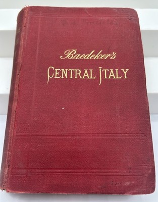 1904 CENTRAL ITALY TRAVEL GUIDE WITH INCREDIBLE MAPS 