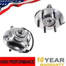 2PCS Front Wheel Bearing Hub for 2015 2016 2017 Ford F-150 4X4 4WD 6 Lug w/ ABS