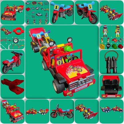 PLAYMOBIL VIE QUOTIDIENNE pilote de motocross avec casquette rouge 3754