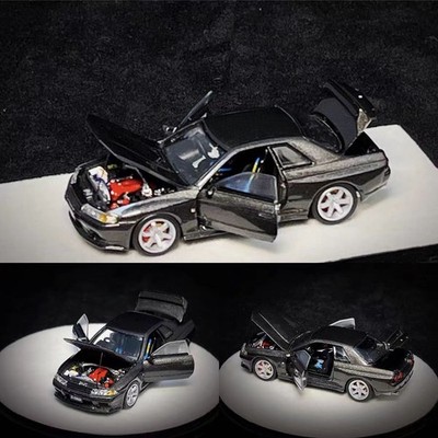 PGM 1:64 GTR R32 Alloy car Model Collectible Ornament Gift toy